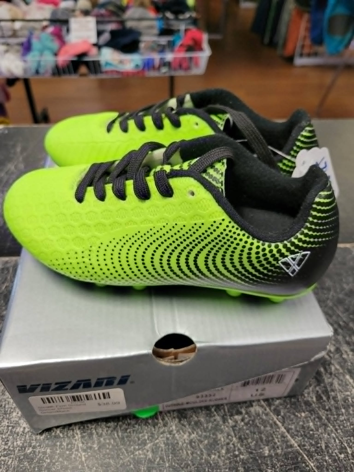 Vizari Youth Soccer Cleats – Neon Yellow/Green & Black- New- No Box