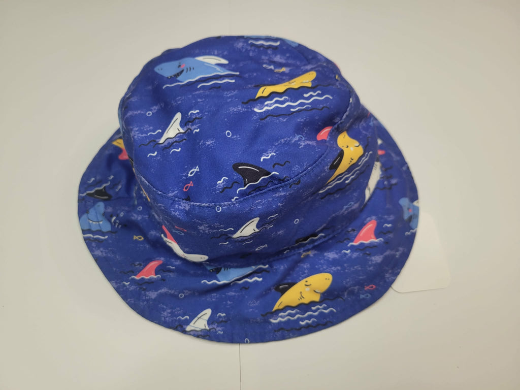 Ocean Sharks Reversible Blue Octopus Sun Hat