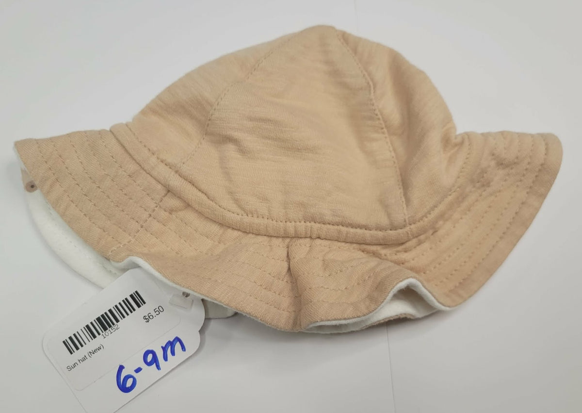 Light Brown/Cream Kids Sun Hat