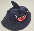 Navy Shark Fin Kids Sun Hat