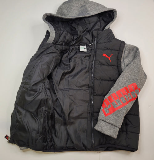 Boy's Puma Twofer Hooded Jacket and Vest Combo