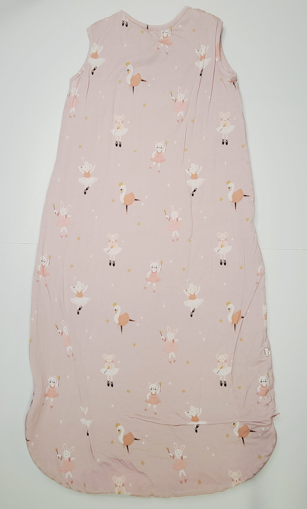 Roobear Soft Bamboo Viscose Baby Sleeping Bag – Pink Ballerina Swan (1.0 TOG, 6-18M)