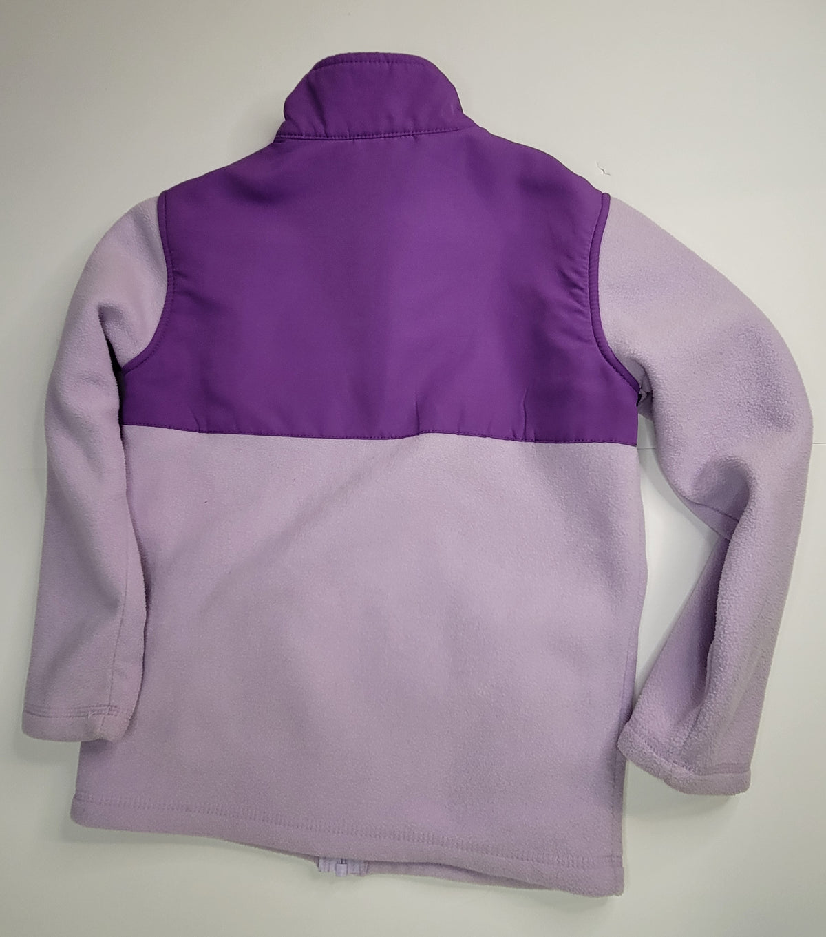 Eddie Bauer Girls' Purple Mixed-Media Fleece Jacket