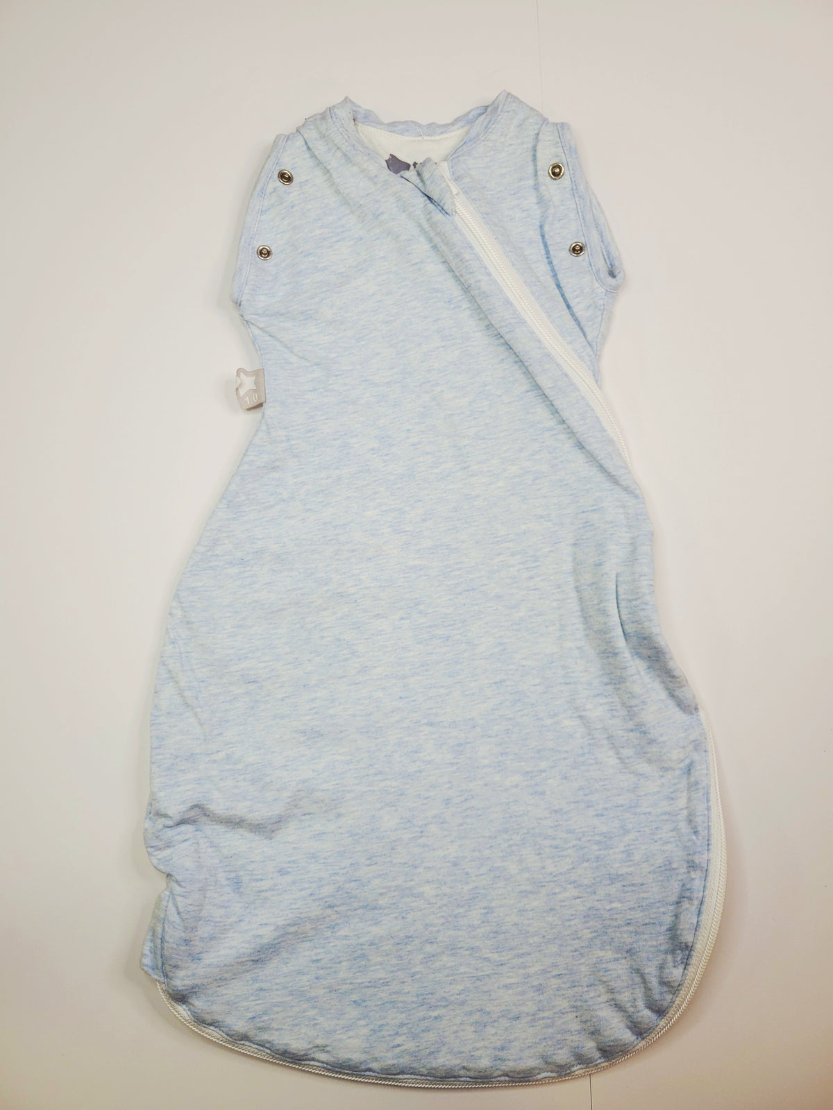 Tommee Tippee Snuggle Reversible Baby Sleep Bag – Blue Marl (0-4 Months, 1.0 TOG)