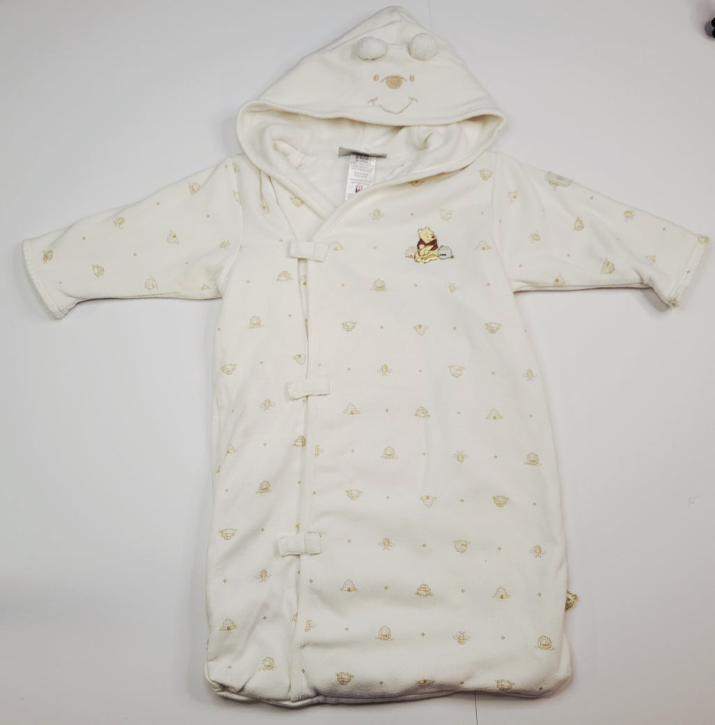 Vintage Disney Classic Winnie the Pooh Infant Wearable Blanket Hooded Sleep Sack (0–6M)