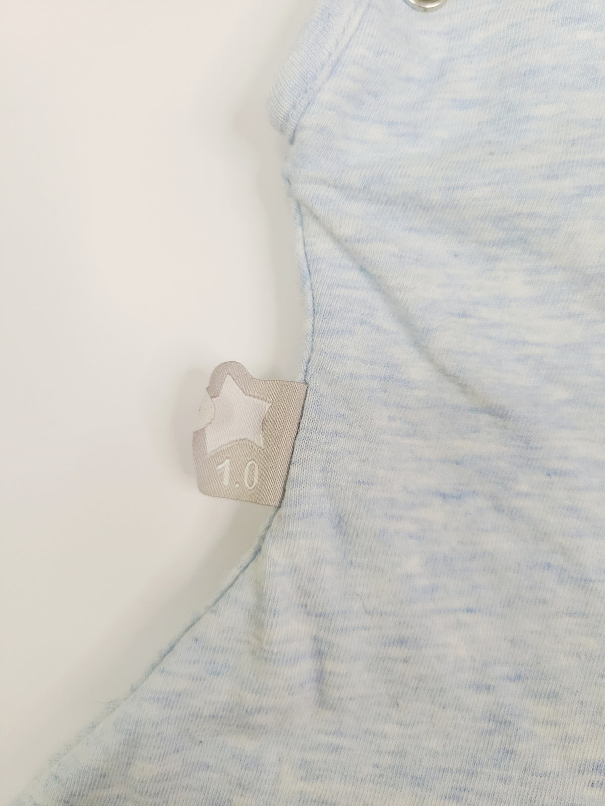 Tommee Tippee Snuggle Reversible Baby Sleep Bag – Blue Marl (0-4 Months, 1.0 TOG)
